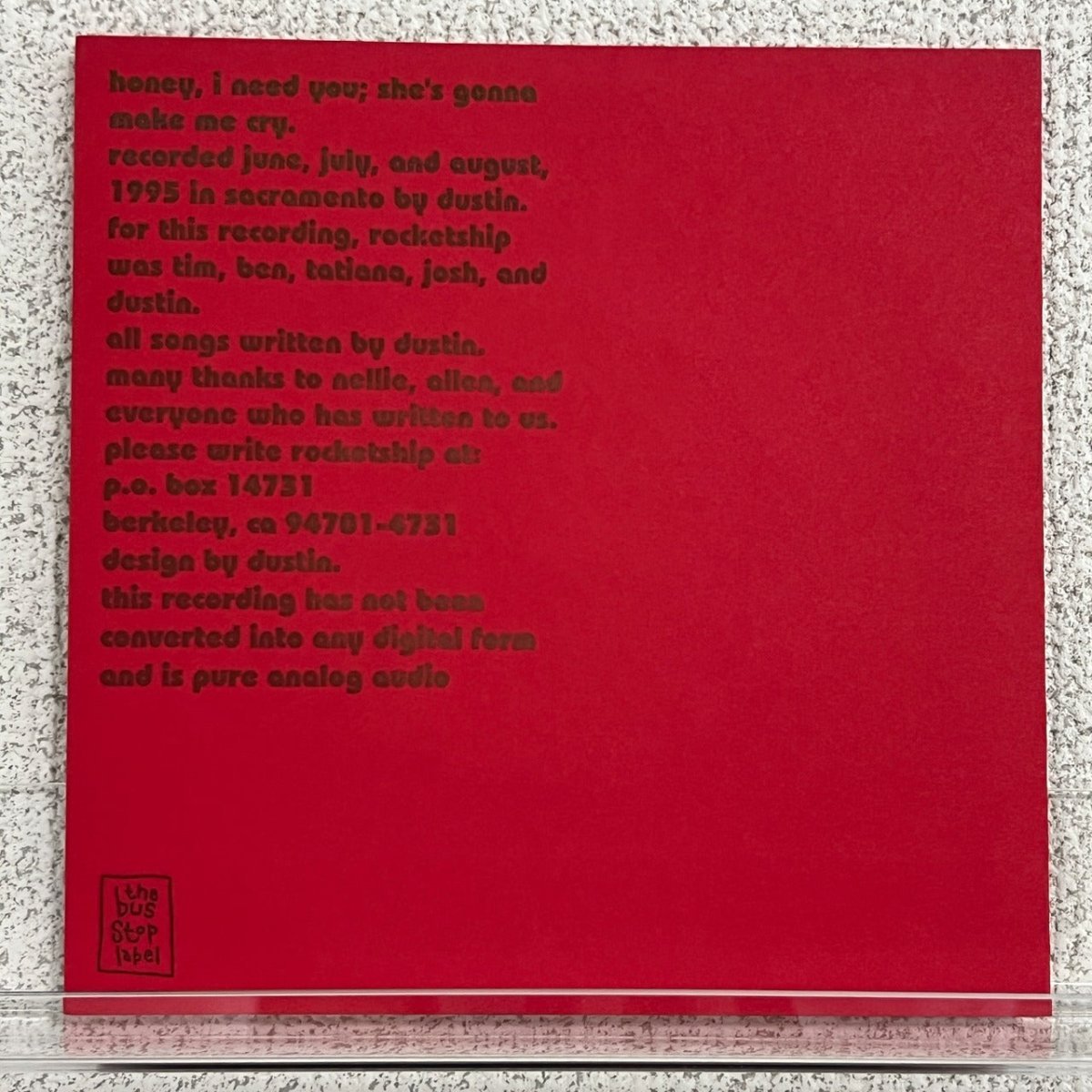 Rocketship – Honey, I Need You / She's Gonna Make Me Cry - 45rpm records