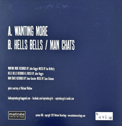 September Girls – Wanting More - 45rpm records