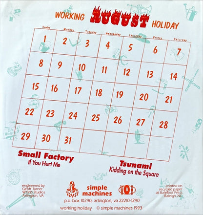 Small Factory / Tsunami - August - 45rpm records