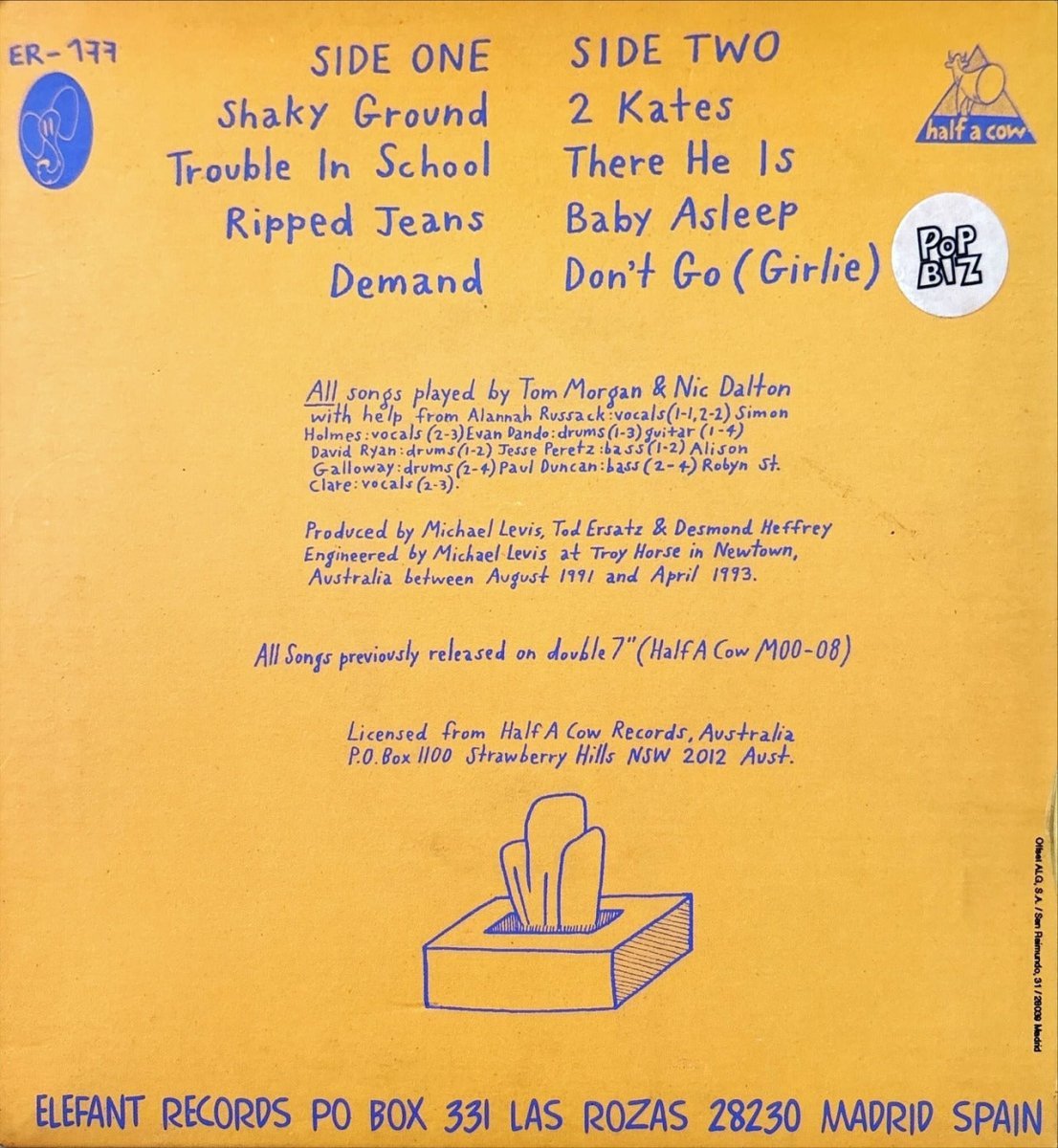 Sneeze - Shaky Ground - 45rpm records