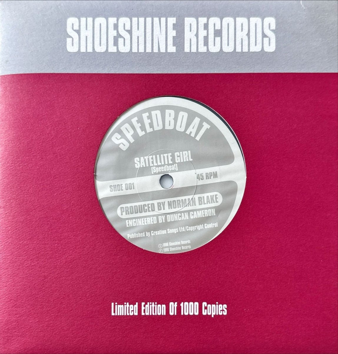 Speedboat - Satellite Girl - 45rpm records