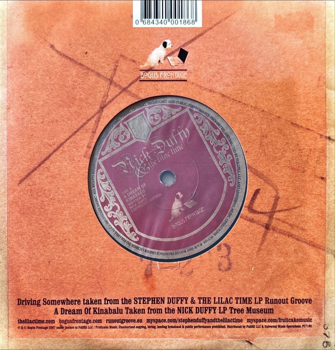 Stephen Duffy & The Lilac Time, Nick Duffy & The Lilac Time – Driving Somewhere - 45rpm records