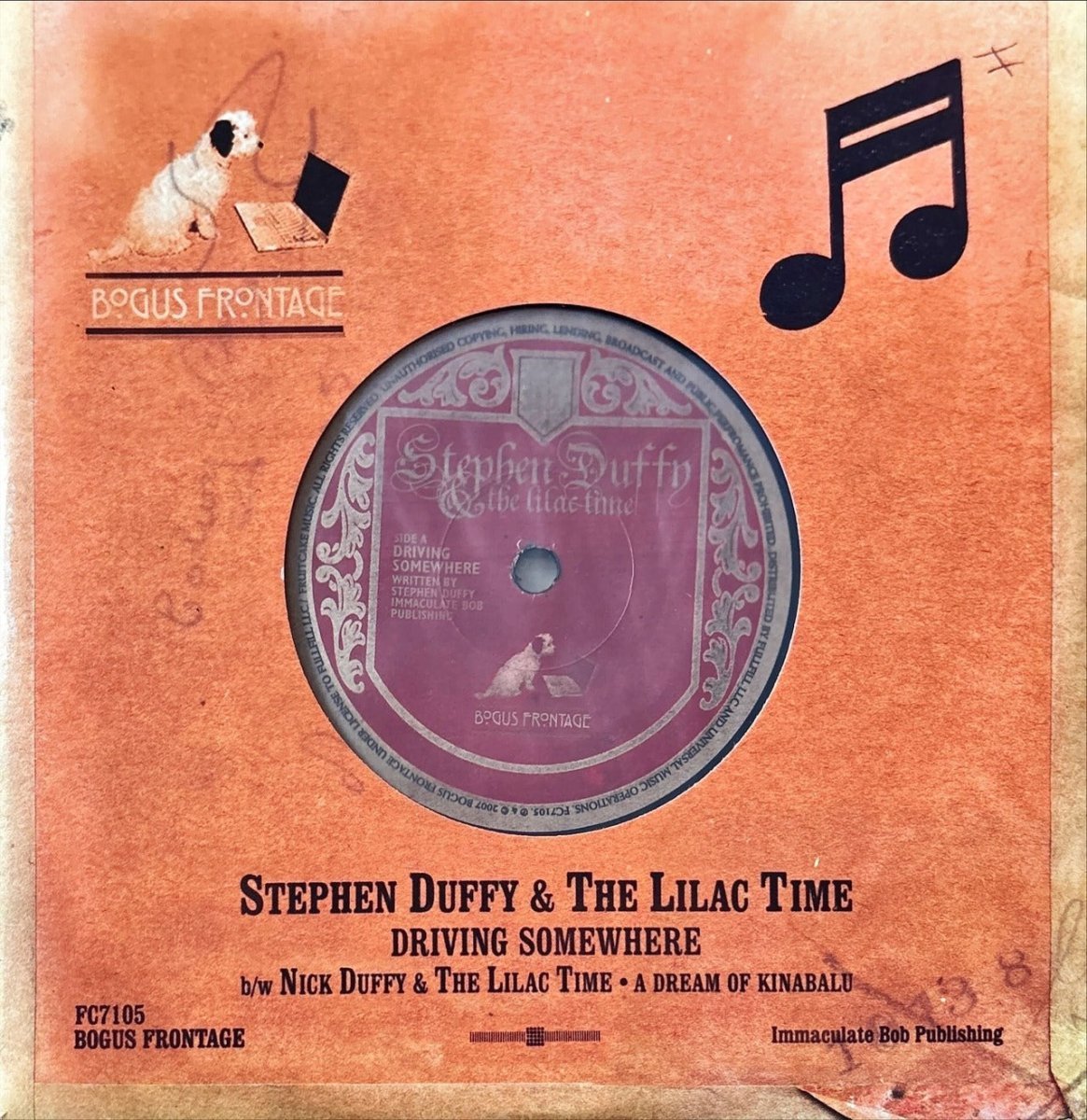 Stephen Duffy & The Lilac Time, Nick Duffy & The Lilac Time – Driving Somewhere - 45rpm records