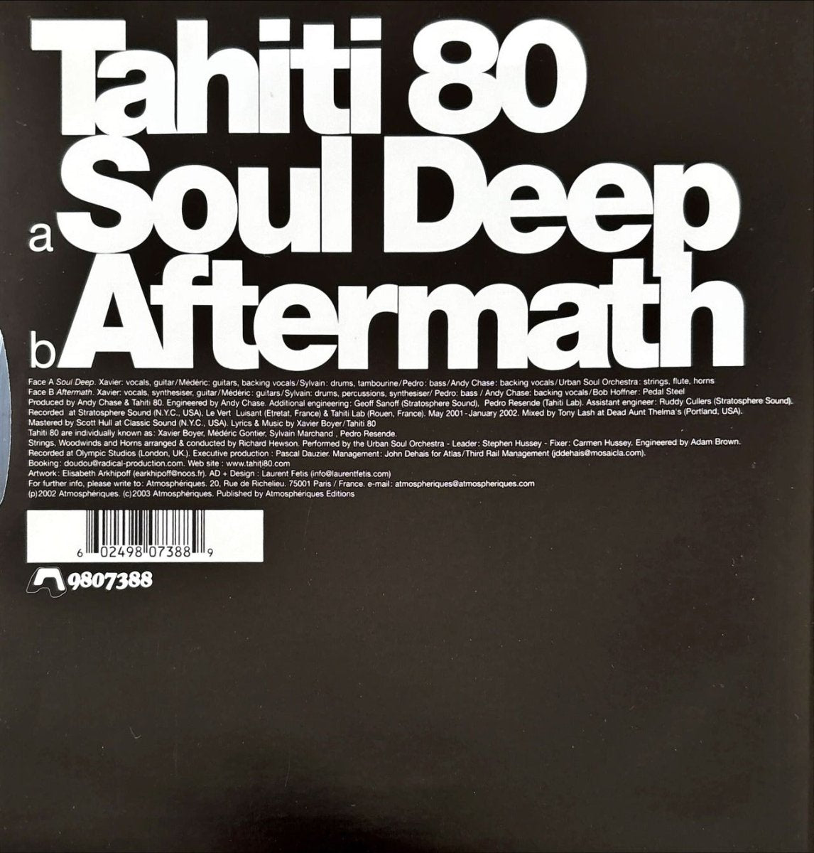 Tahiti 80 - Soul Deep - 45rpm records