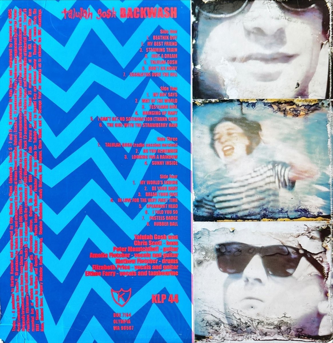 Talulah Gosh - Backwash - 45rpm records