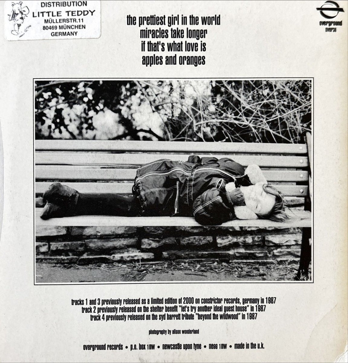 Television Personalities - The Prettiest Girl In The World - 45rpm records