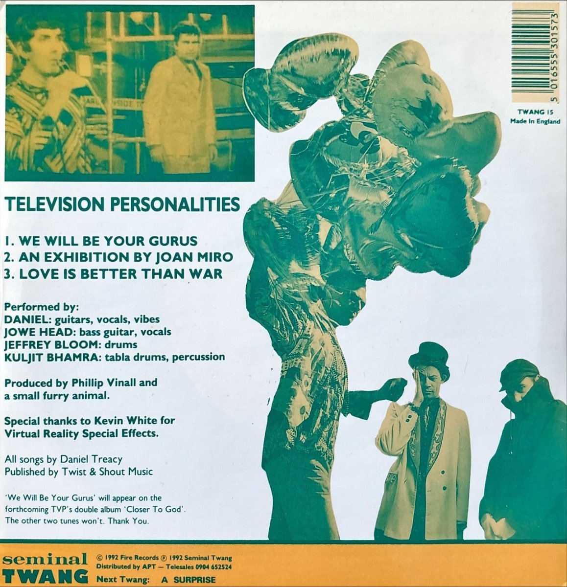 Television Personalities – We Will Be Your Gurus - 45rpm records