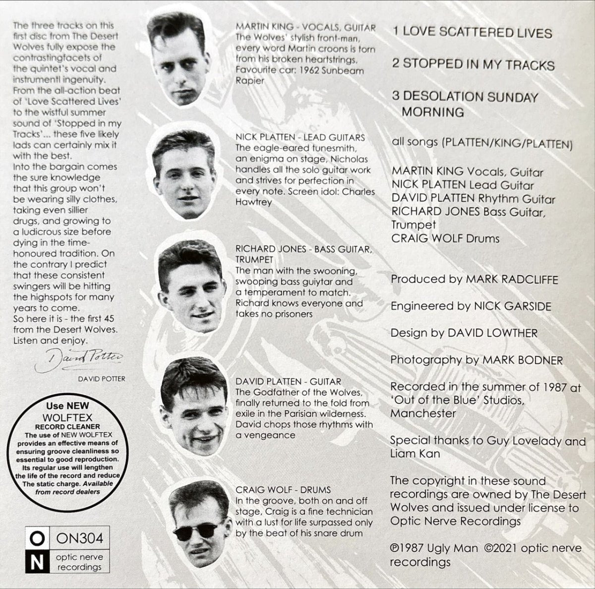 The Desert Wolves – Love Scattered Lives - 45rpm records