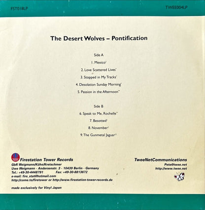 The Desert Wolves – Pontification - 45rpm records
