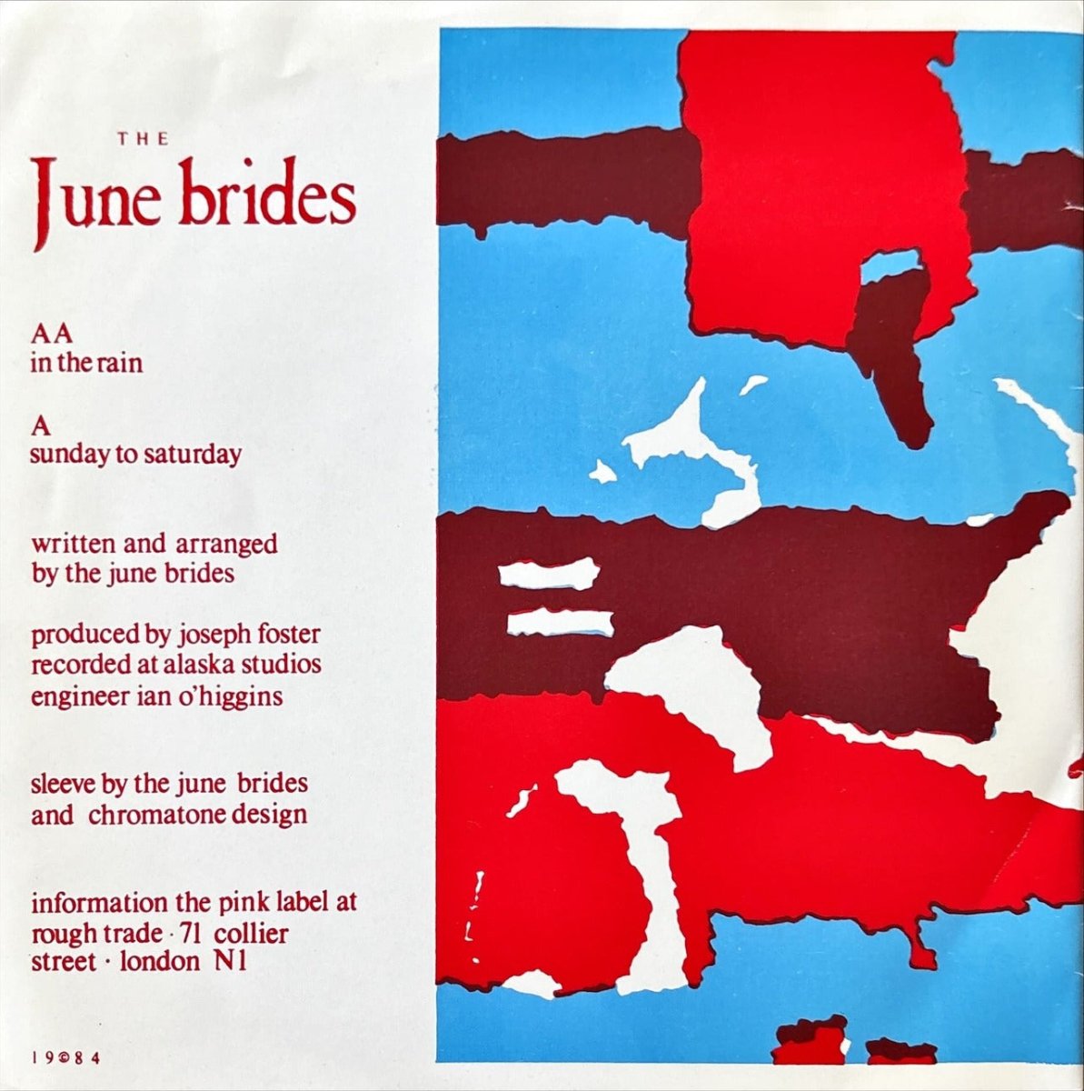 The June Brides – In The Rain / Sunday To Saturday - 45rpm records