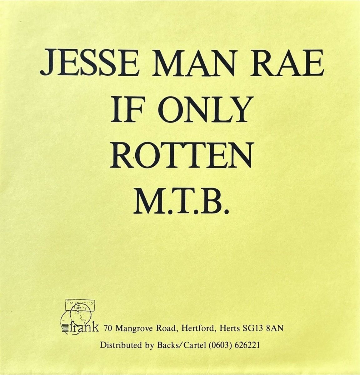 The McTells – Jesse Man Rae - 45rpm records