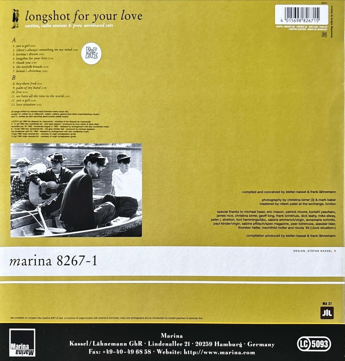 The Pale Fountains – Longshot For Your Love - 45rpm records