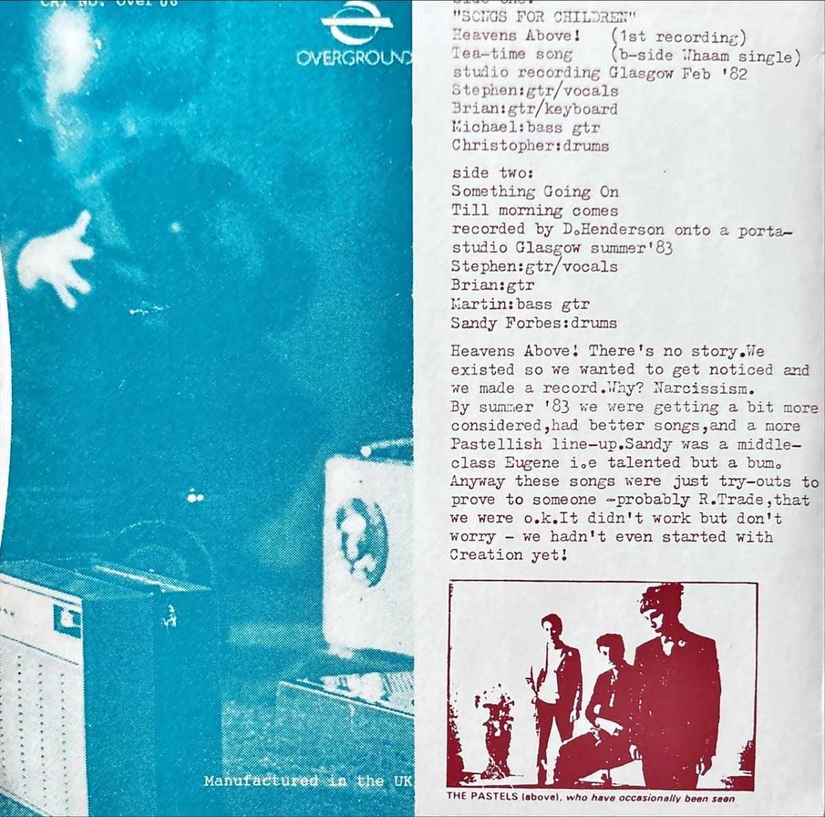 The Pastels – Songs For Children - 45rpm records