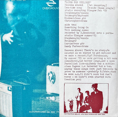 The Pastels – Songs For Children - 45rpm records