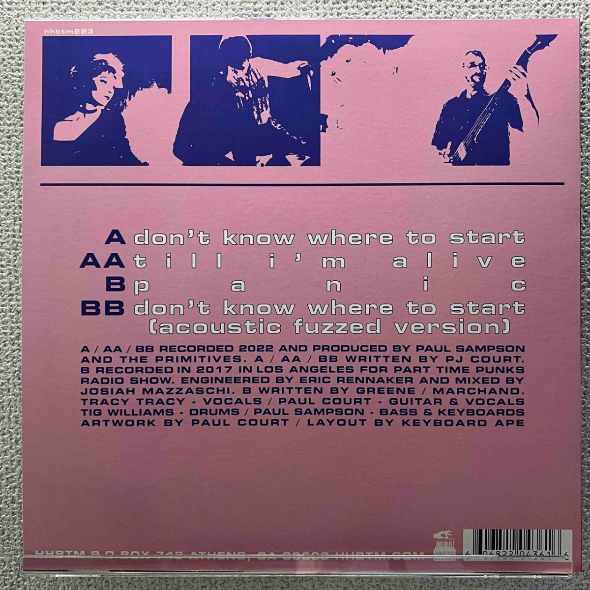 The Primitives - Don't Know Where To Start - 45rpm records