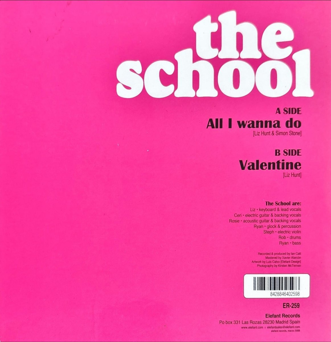 The School – All I Wanna Do / Valentine - 45rpm records