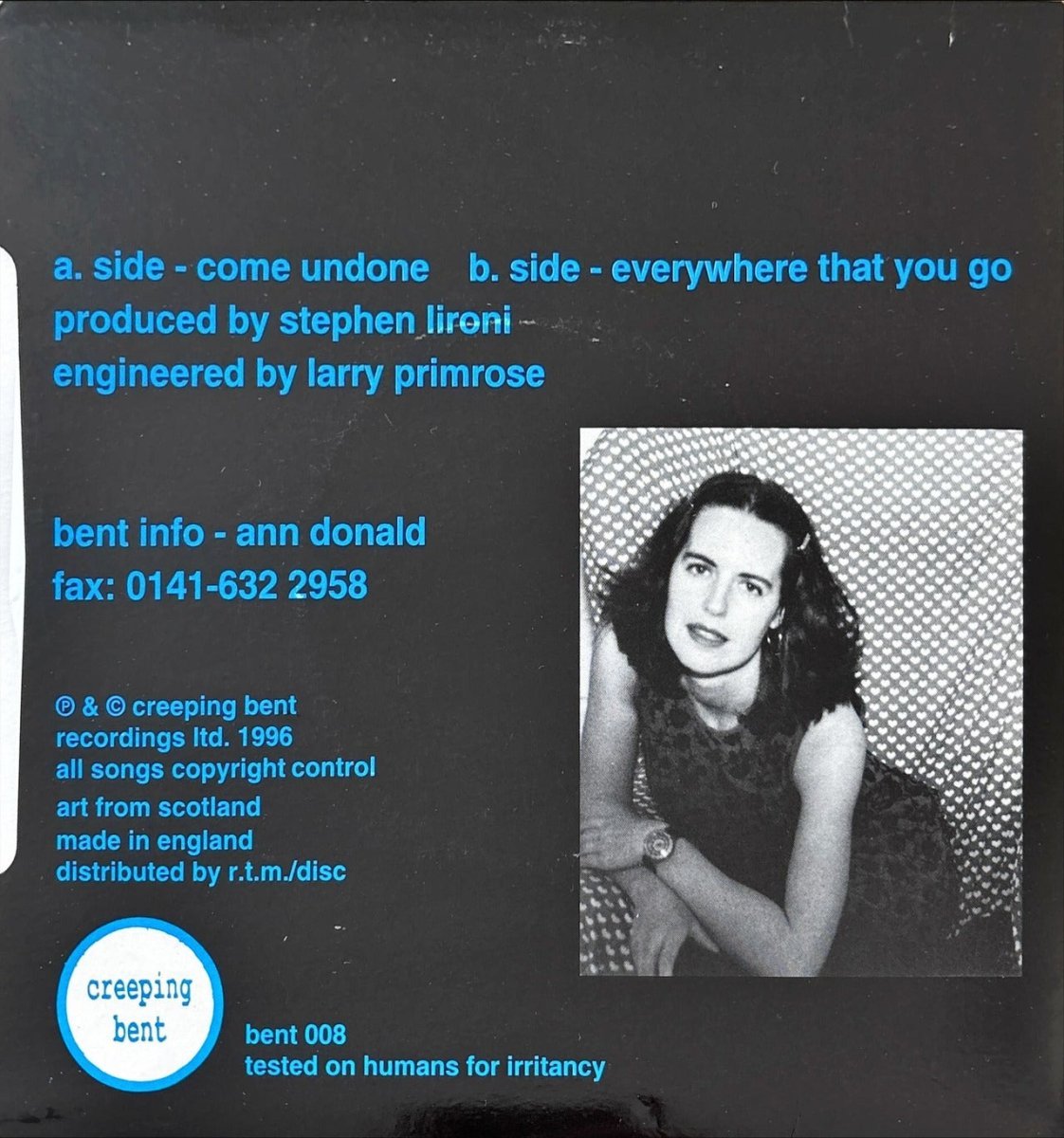 The Secret Goldfish – Come Undone - 45rpm records