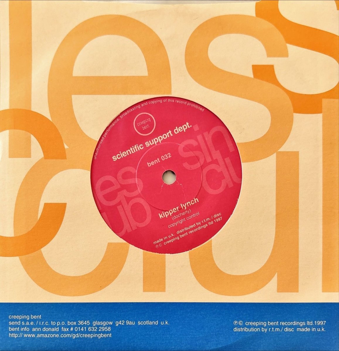 The Secret Goldfish / Scientific Support Dept. – Singles Club 6: Punk Drone / Kipper Lynch - 45rpm records