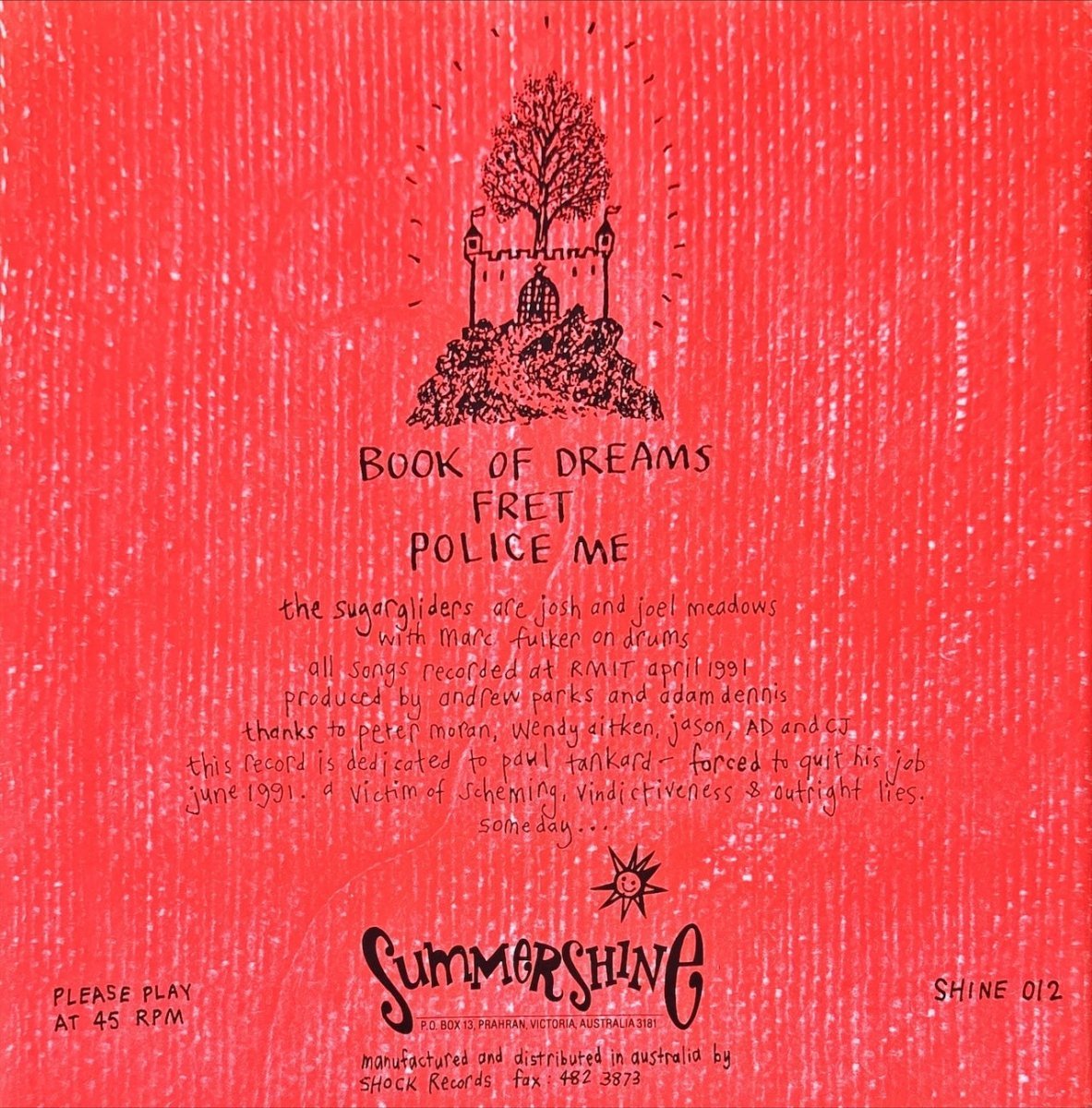The Sugargliders – Butterfly Soup - 45rpm records