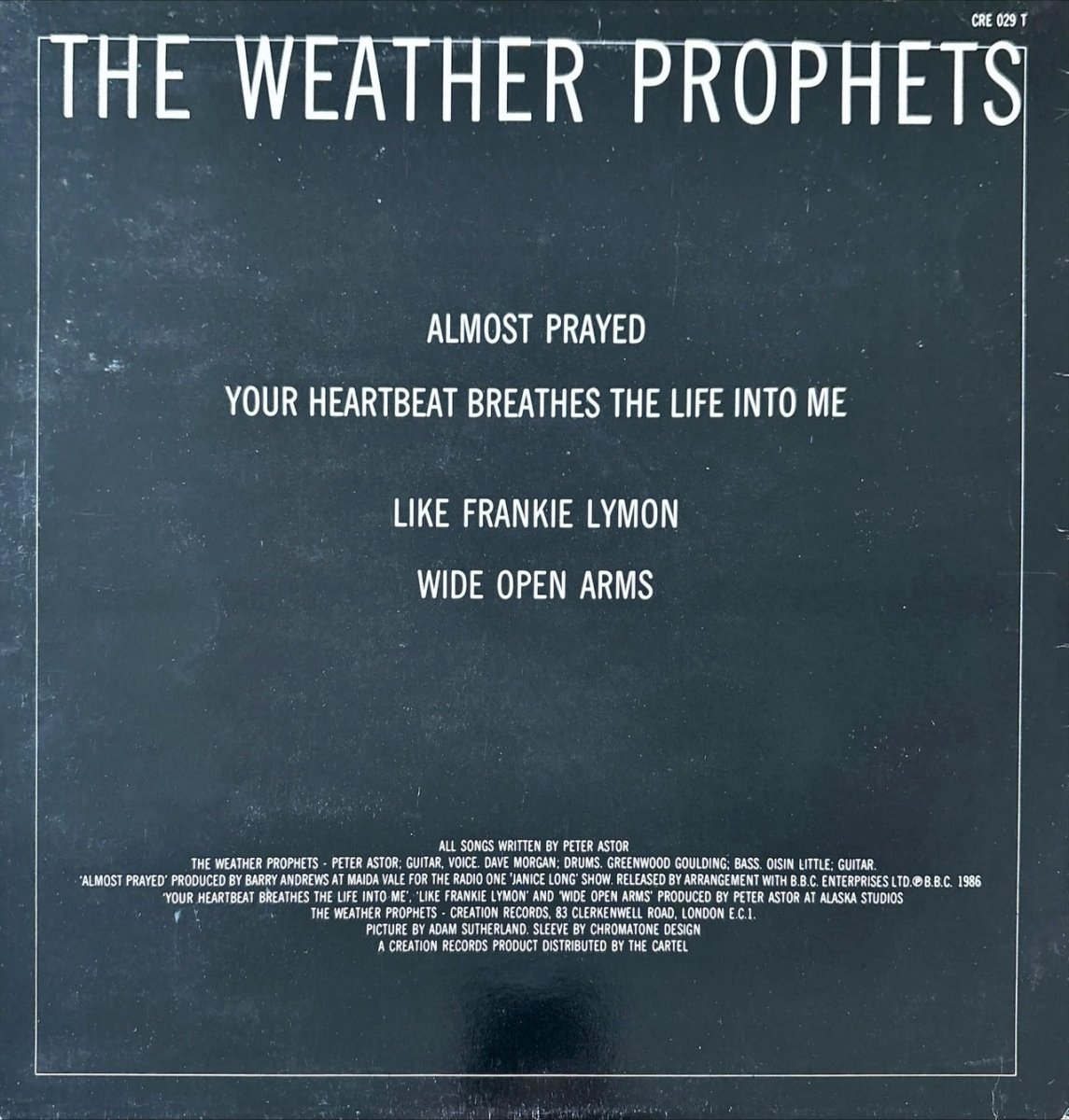 The Weather Prophets - Almost Prayed - 45rpm records