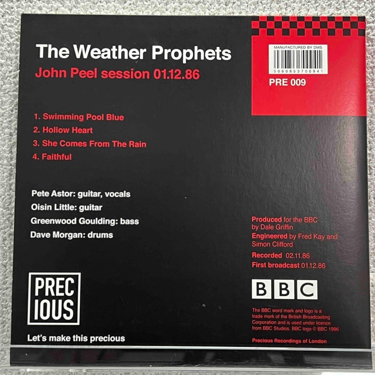The Weather Prophets - John Peel Session 01.12.86 - 45rpm records
