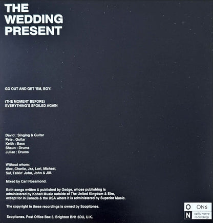 The Wedding Present – Go Out And Get 'Em Boy! - 45rpm records