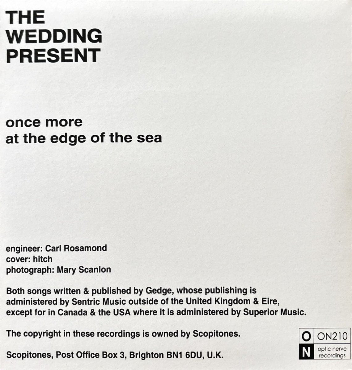 The Wedding Present – Once More - 45rpm records