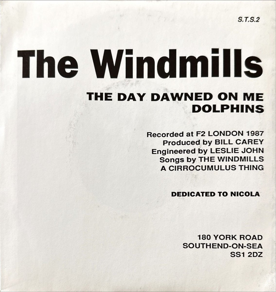 The Windmills – The Day Dawned On Me - 45rpm records