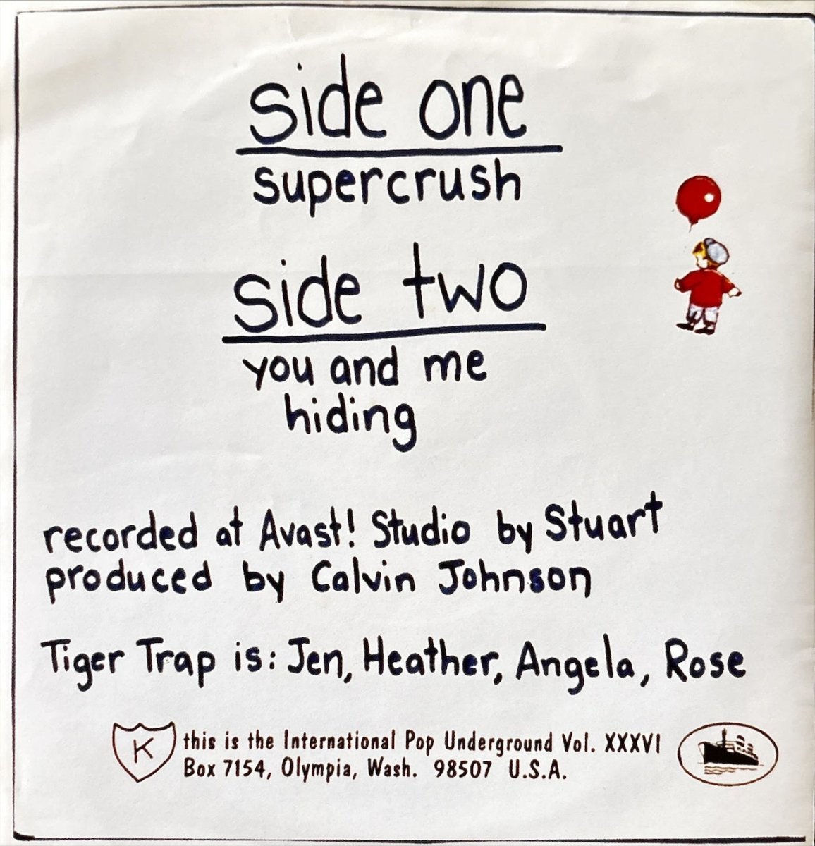 Tiger Trap – Supercrush - 45rpm records