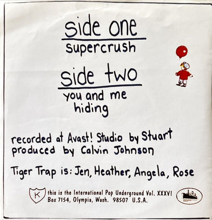 Tiger Trap – Supercrush - 45rpm records