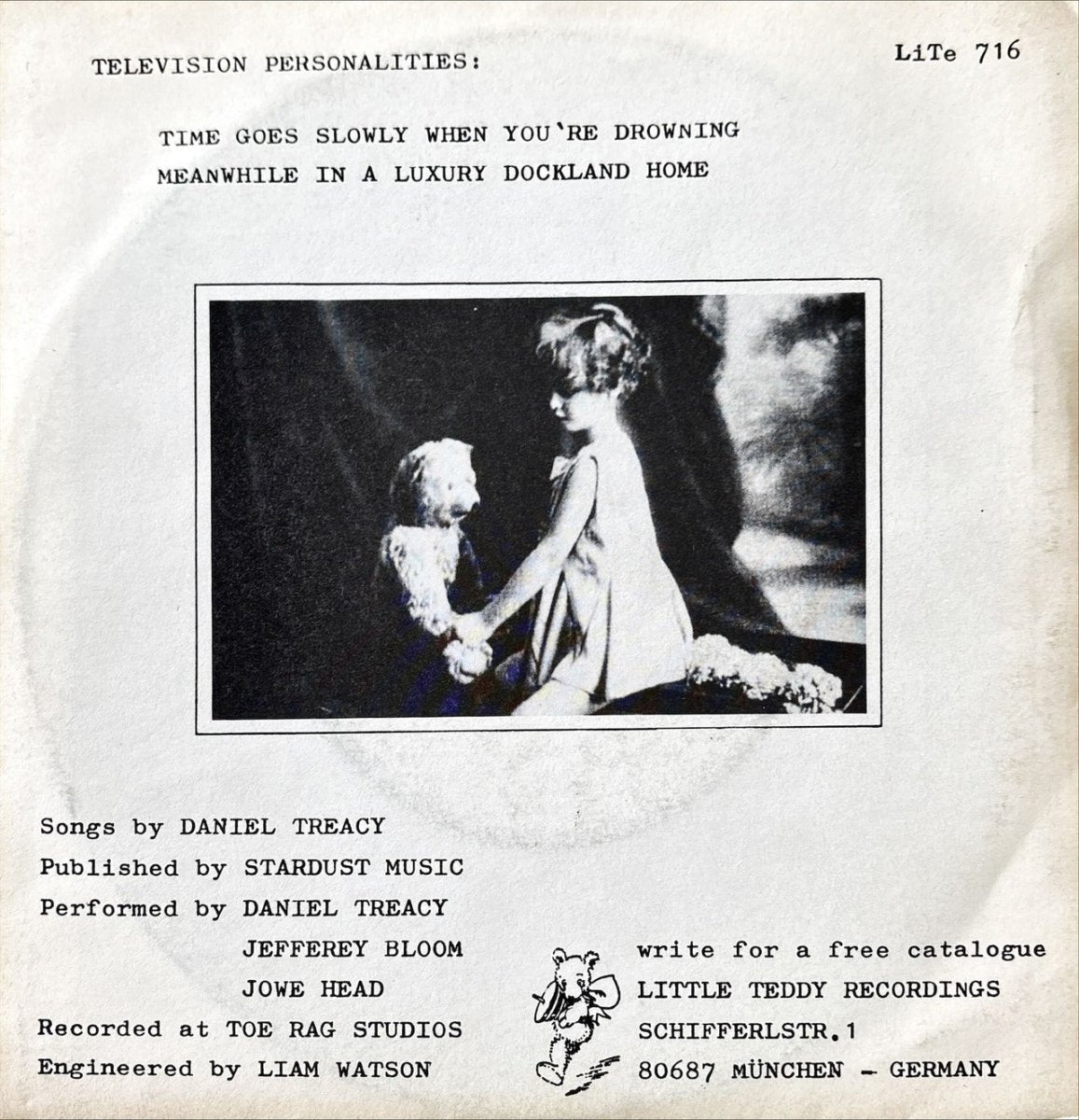 TV Personalities - Time Goes Slowly When You're Drowning - 45rpm records
