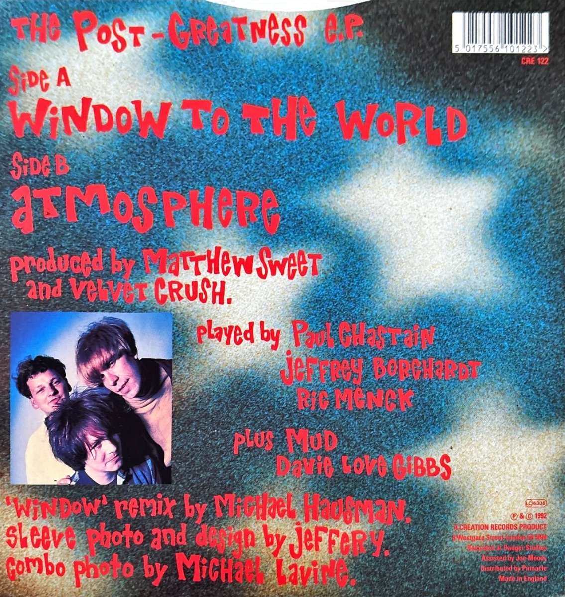 Velvet Crush - The Post - Greatness EP - 45rpm records