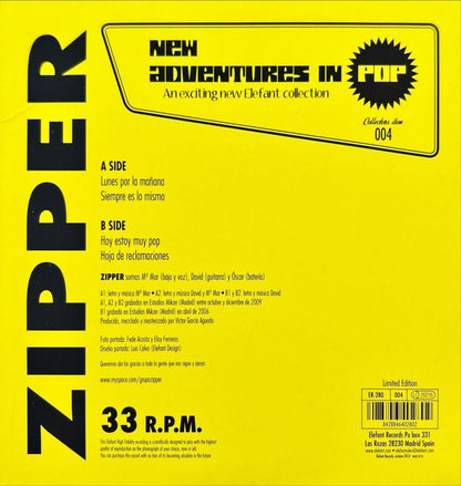Zipper - Lunes Por La Mañana - 45rpm records